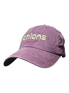 SPORTSMAN Onions Embroidered Baseball Cap in Mauve Purple